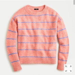 NWT J.Crew Alpaca Crewneck Stripe Sweater